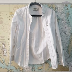 Abercromie White Button Down Shirt